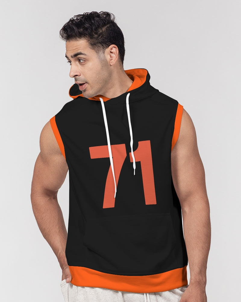 Black sleeveless hoodie outlet mens